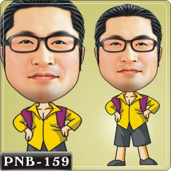 似顏漫畫 小學生Q版畫 PNB-159